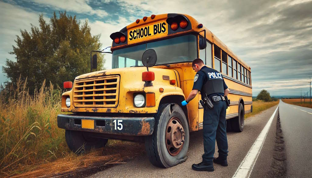 La police exclut de la circulation les autobus scolaires techniquement défectueux